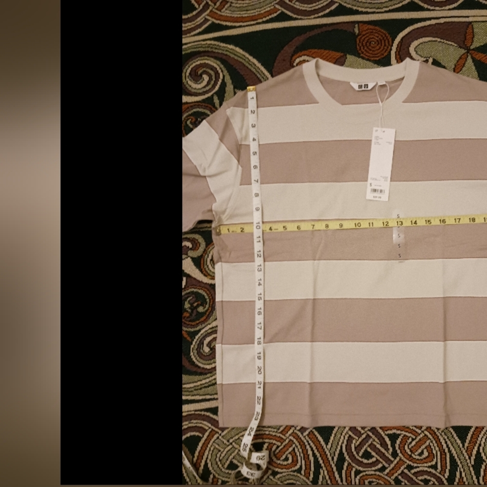NWT Uniqlo U Striped Short Sleeve T-Shirt - Picture 7 of 9